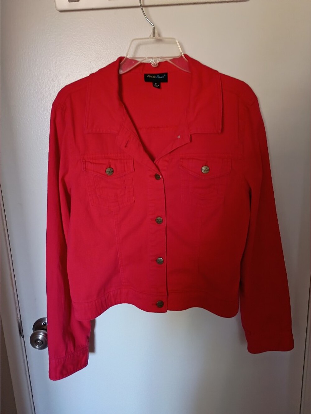 Cute Red Denim Jacket